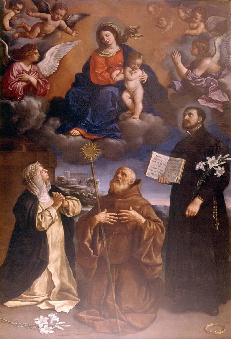 Il giovane - Madonna con Gesù Bambino, Santa Caterina da Siena, San Francesco di Paola e San Gaetano da Thiene, Cento, Ferrara